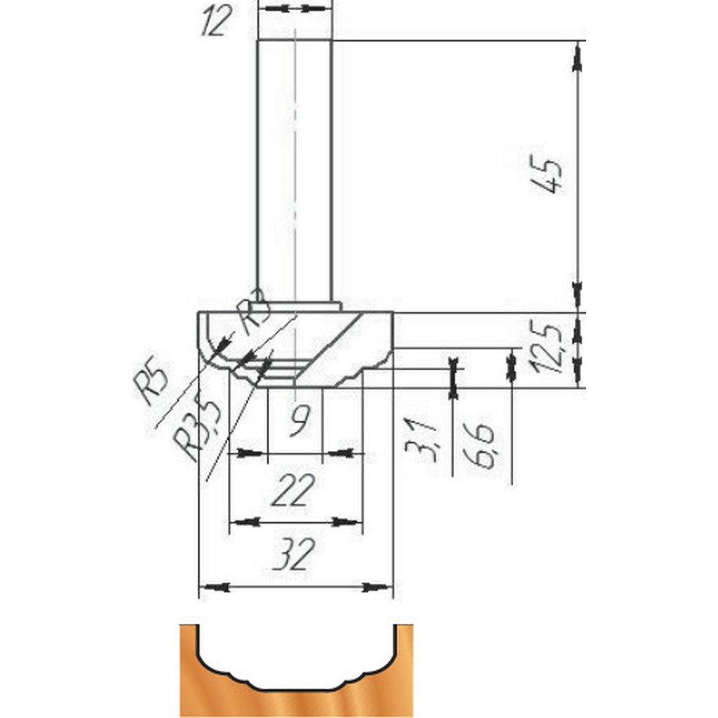 Фреза ФК 0962 МебельДрев 4627198886382