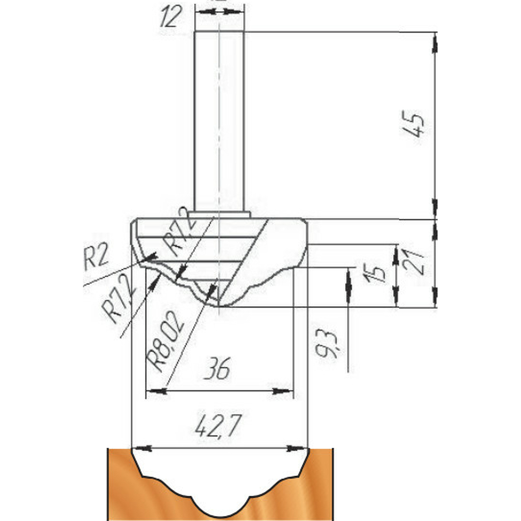 Фреза ФК 0763 МебельДрев 4627198886078