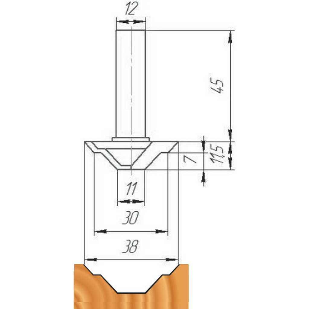 Фреза ФК 0880 МебельДрев 4627198886252