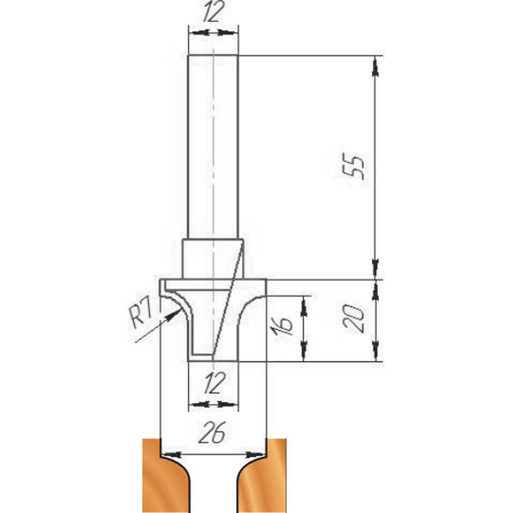 Фреза ФК 0615 МебельДрев 4627198885842