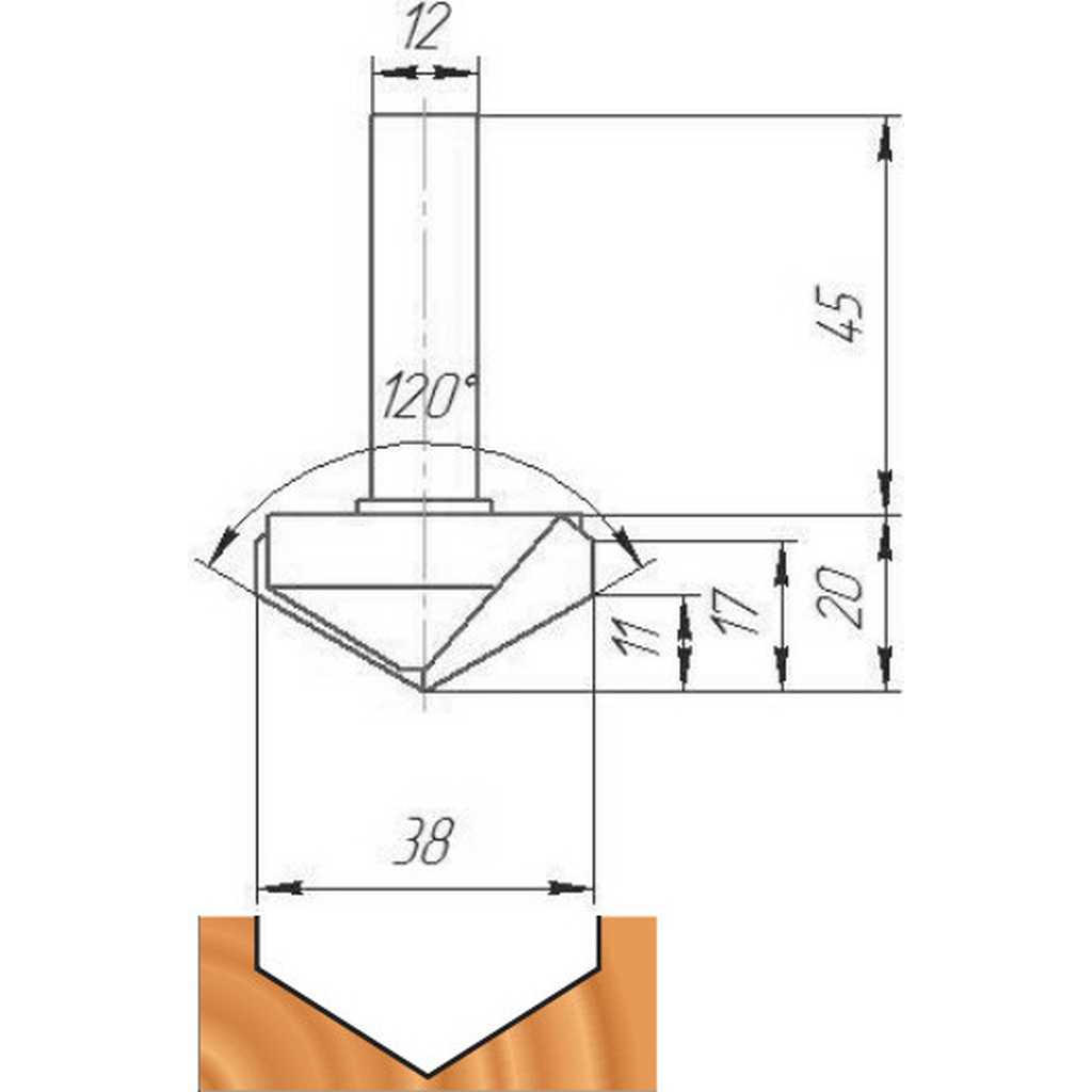 Фреза ФК 1024 МебельДрев 4627198886511