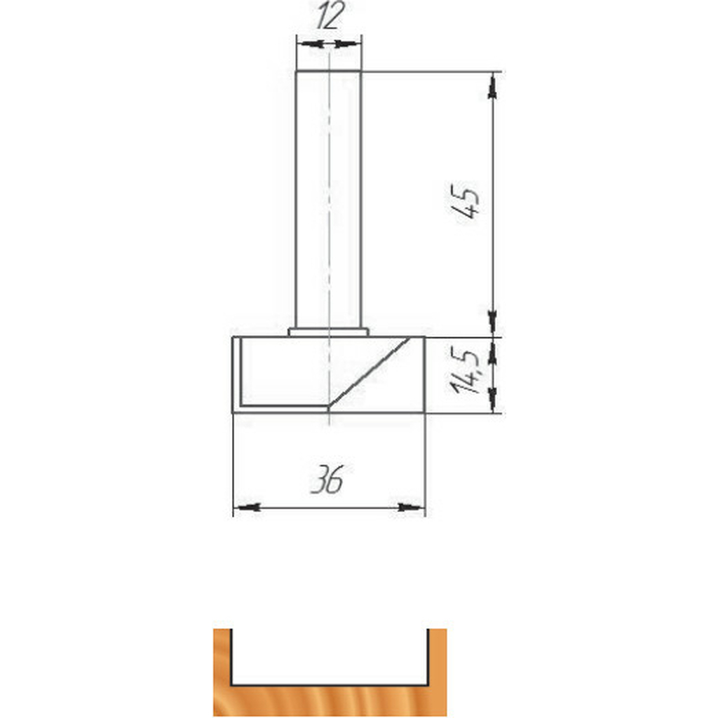 Фреза ФК 0570 МебельДрев 4627198885781