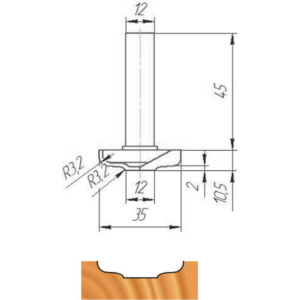 Фреза ФК 0682 МебельДрев 4627198885958