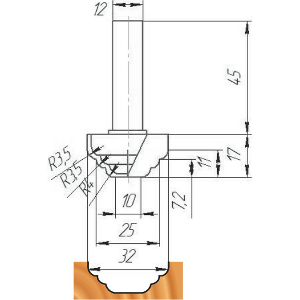 Фреза ФК 0960 МебельДрев 4627198886375