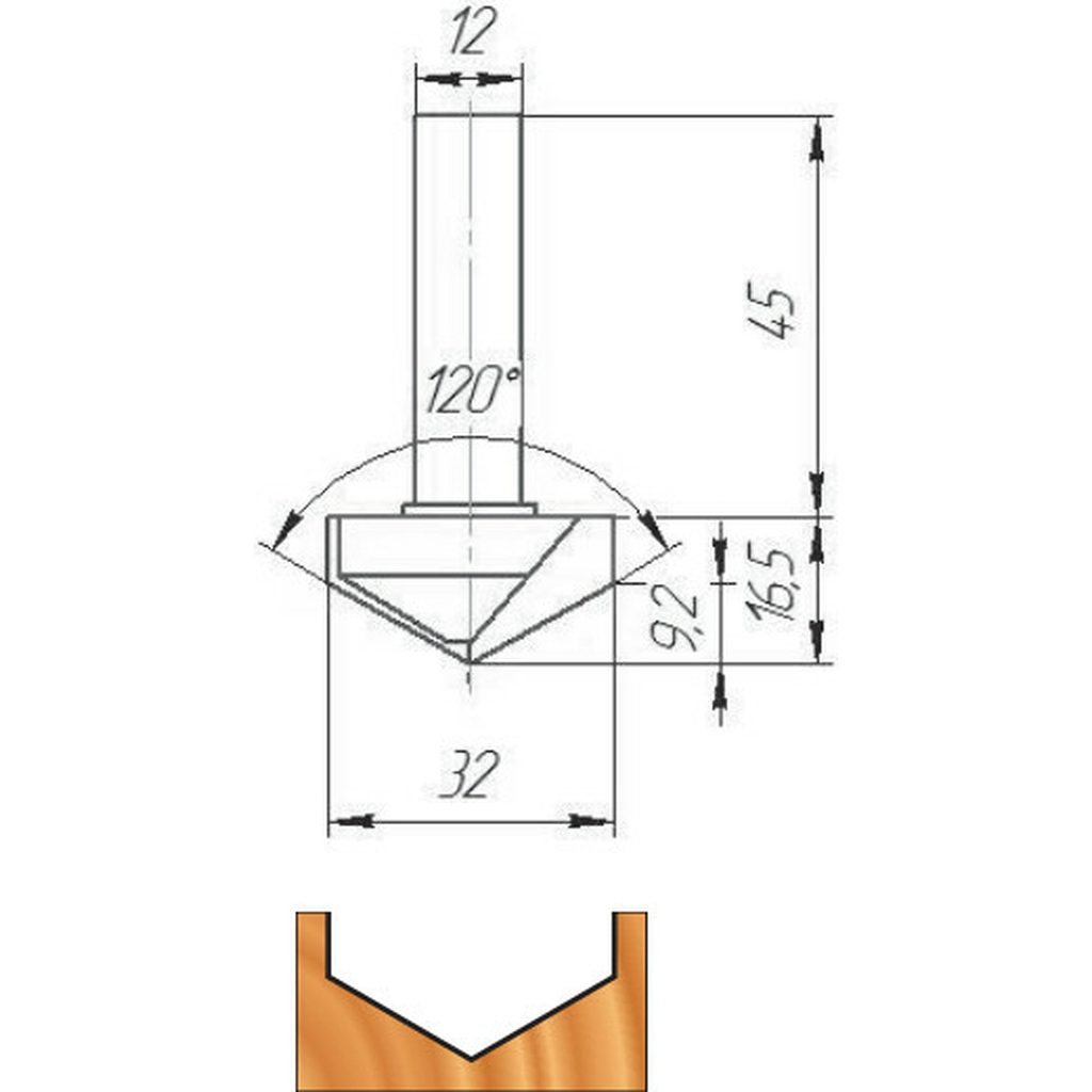 Фреза ФК 1020 МебельДрев 4627198886467