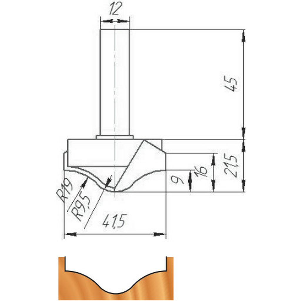 Фреза ФК 0855 МебельДрев 4627198886610