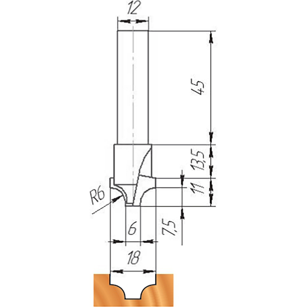 Фреза ФК 0456 МебельДрев 4627198885491