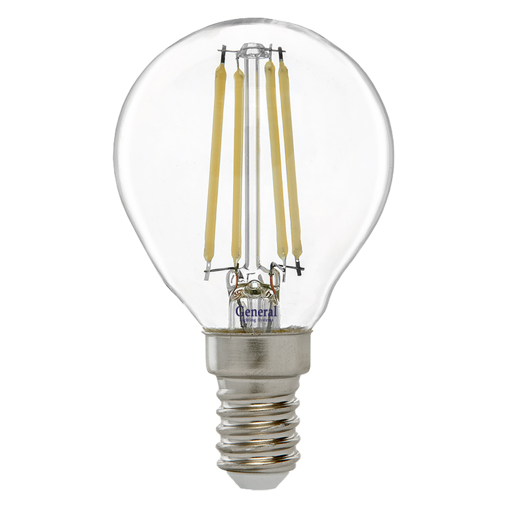 Светодиодная лампа General Lighting Systems FIL Шарик G45S-7W-E14 647900