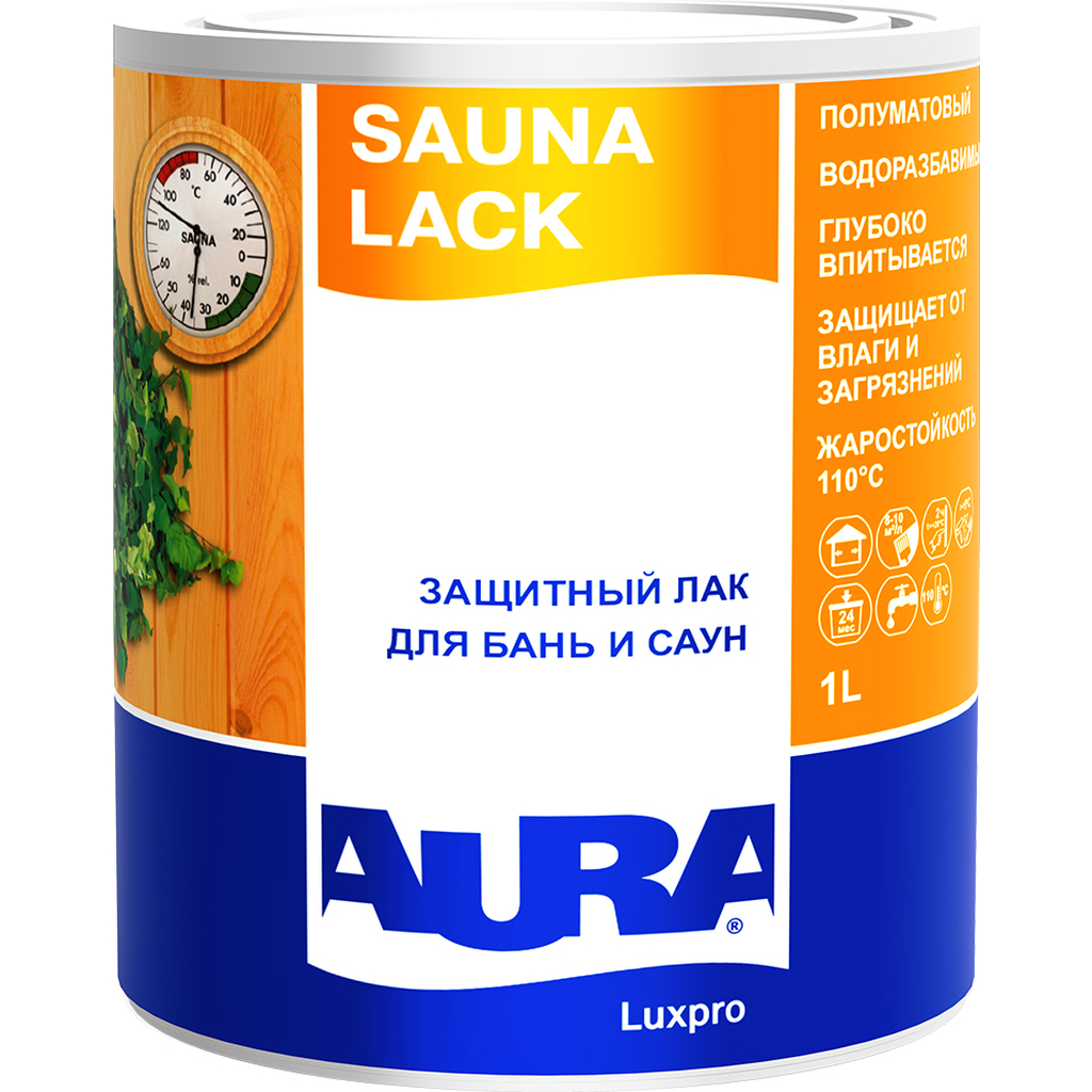 Лак Aura Sauna Lack 1 л L0011