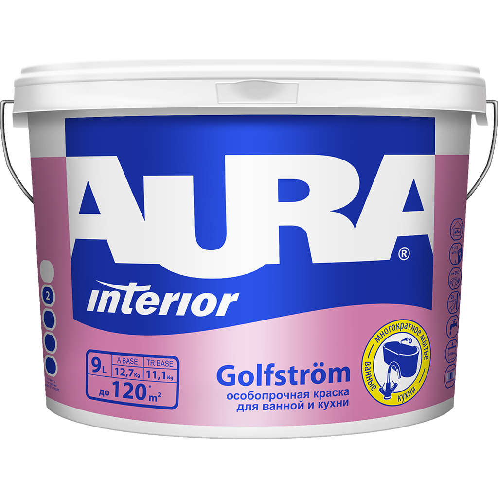 Краска Aura Golfstrom 9 л K0095