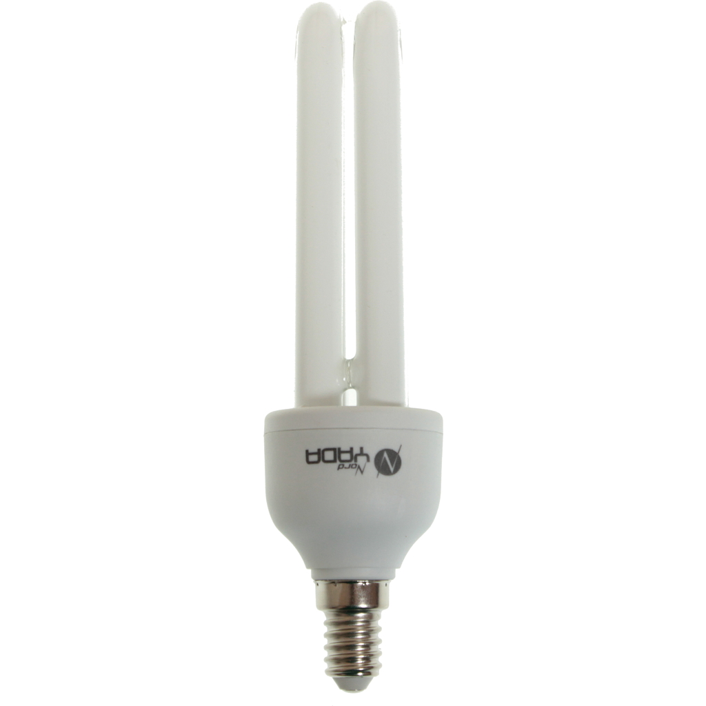 Энергосберегающая лампа Nord-Yada 2U-1 15W/E14/2700 (2Uдуга) 903639 NORD YADA