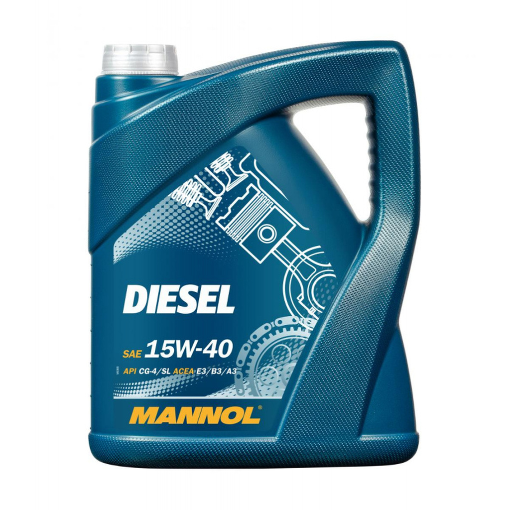 Минеральное моторное масло MANNOL DIESEL 15W40 5 л 1206