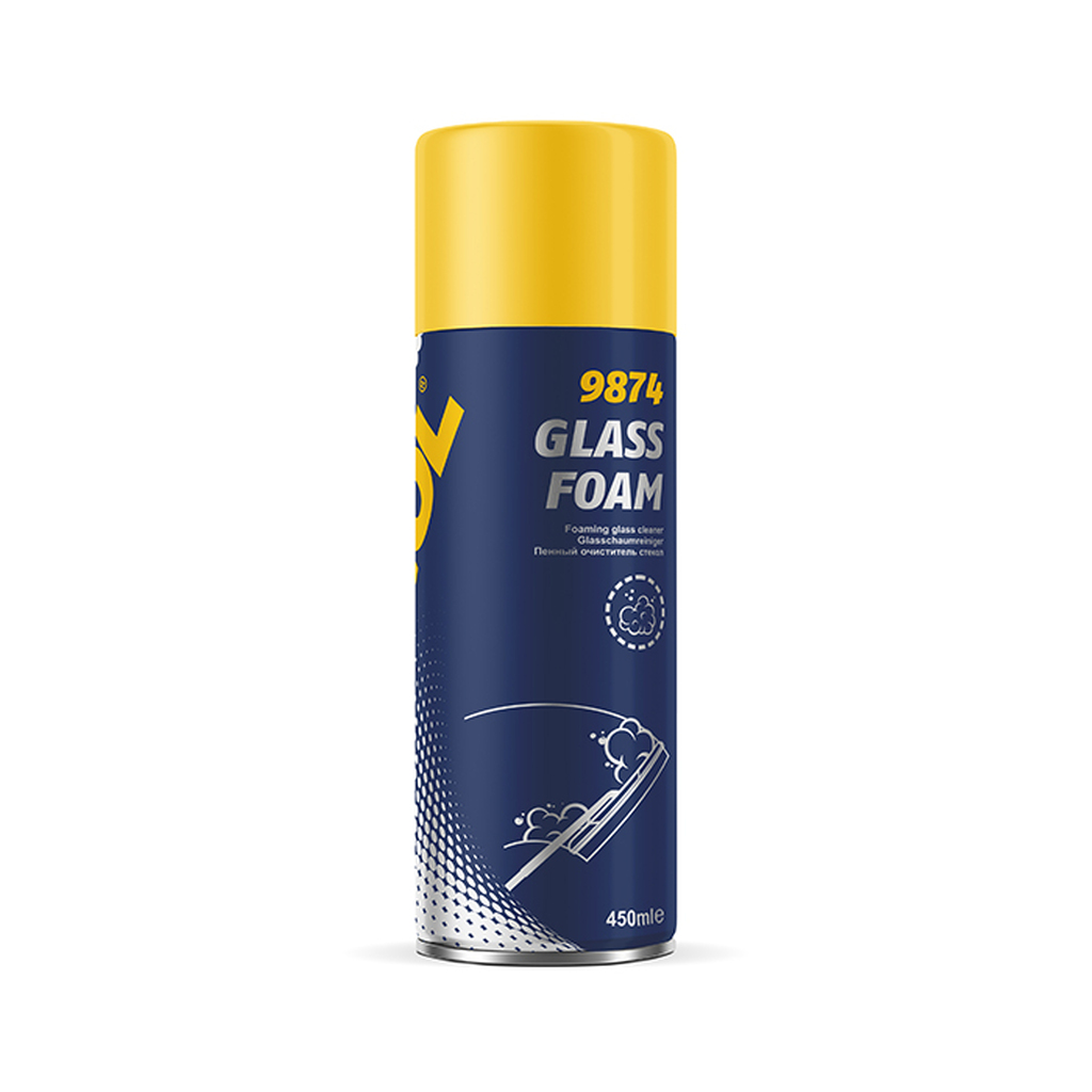 Очиститель пенный для стекол MANNOL GLASS FOAM 450 мл 2487