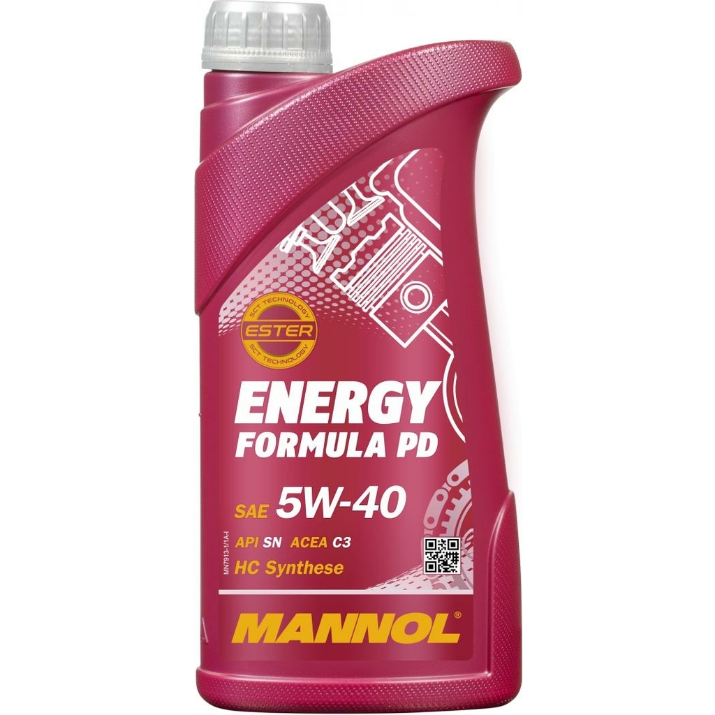 Синтетическое моторное масло MANNOL ENERGY FORMULA PD 5W40 1 л 4013