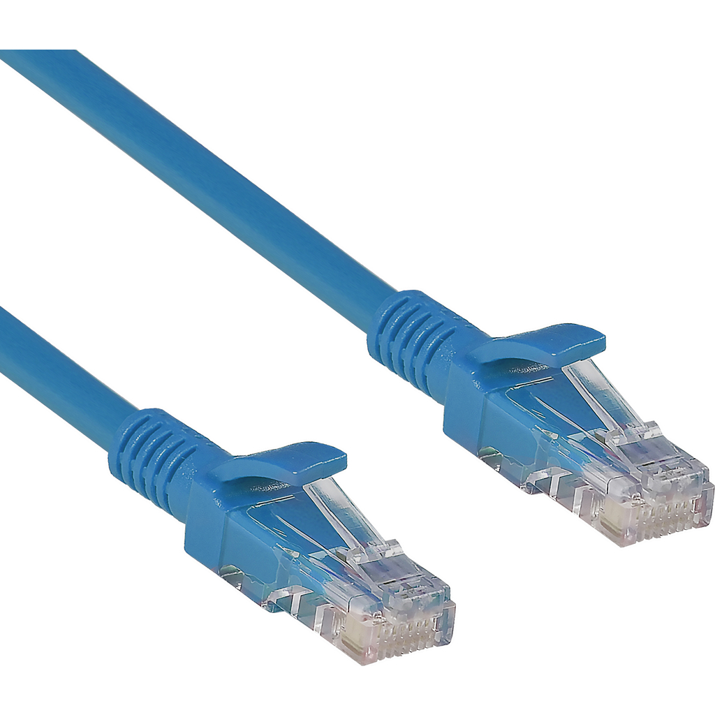 Патч-корд ExeGate UTP-RJ45-RJ45-5e-5M-BL, UTP, cat.5e, 5м, синий 282035