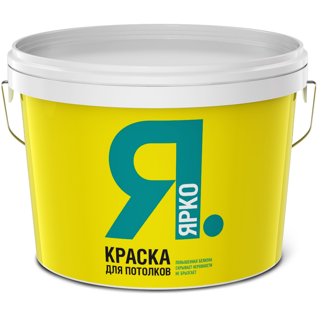 Краска для потолков ЯРКО белая, ведро 28 кг И472.4