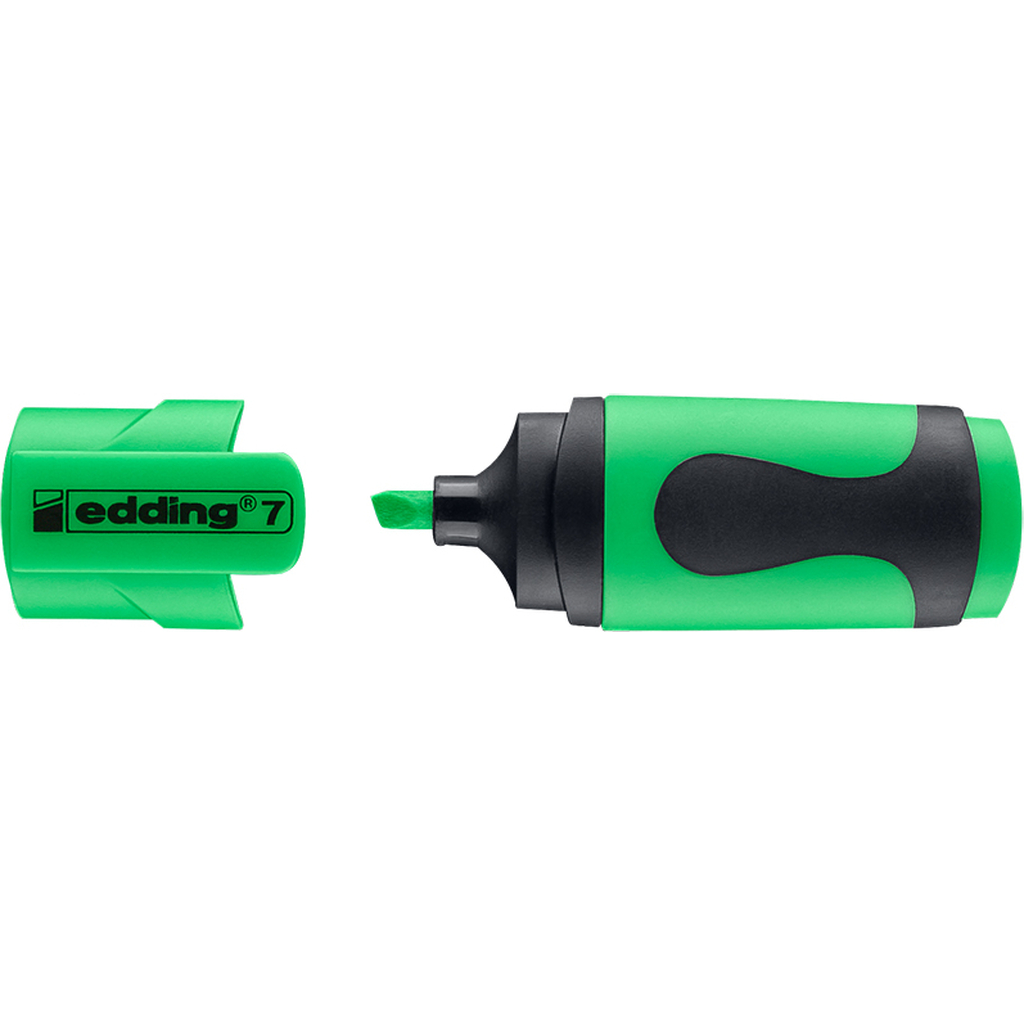 Текстовыделитель Edding MINI, клиновидный наконечник, 1-3 мм, зеленый неоновый E-7#64