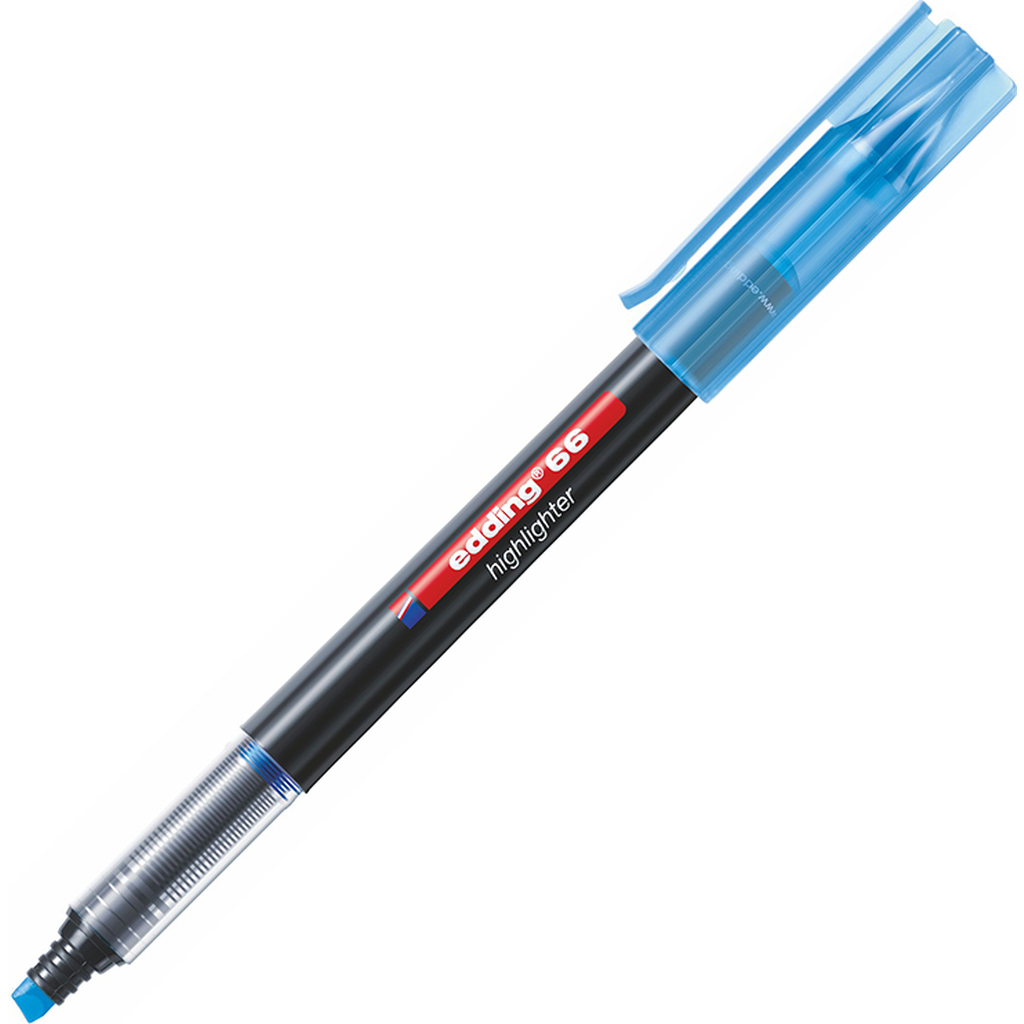 Текстовыделитель Edding, клиновидный наконечник, 1-4 мм, голубой ССП E-66#10