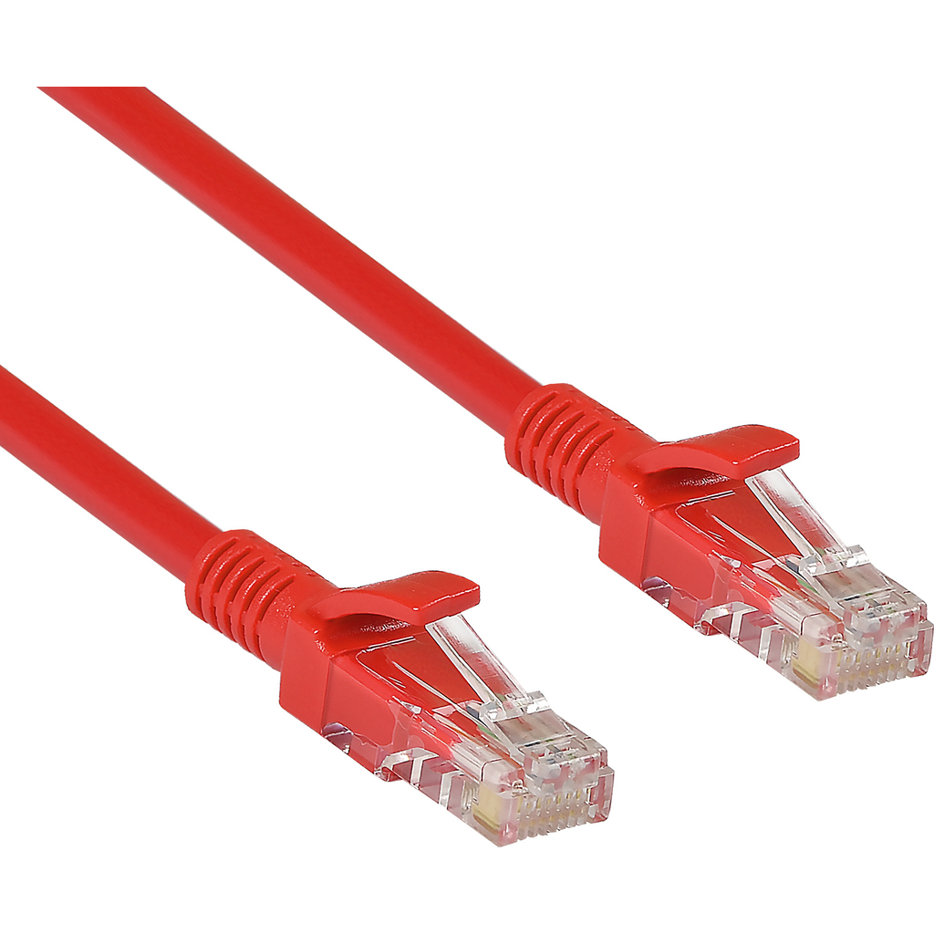 Патч-корд ExeGate UTP-RJ45-RJ45-5e-0,5M-LSZH-RD, UTP, cat.5e, 0.5м, красный 286378