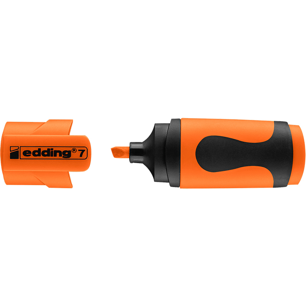 Текстовыделитель Edding MINI, клиновидный наконечник, 1-3 мм, оранжевый неоновый E-7#66