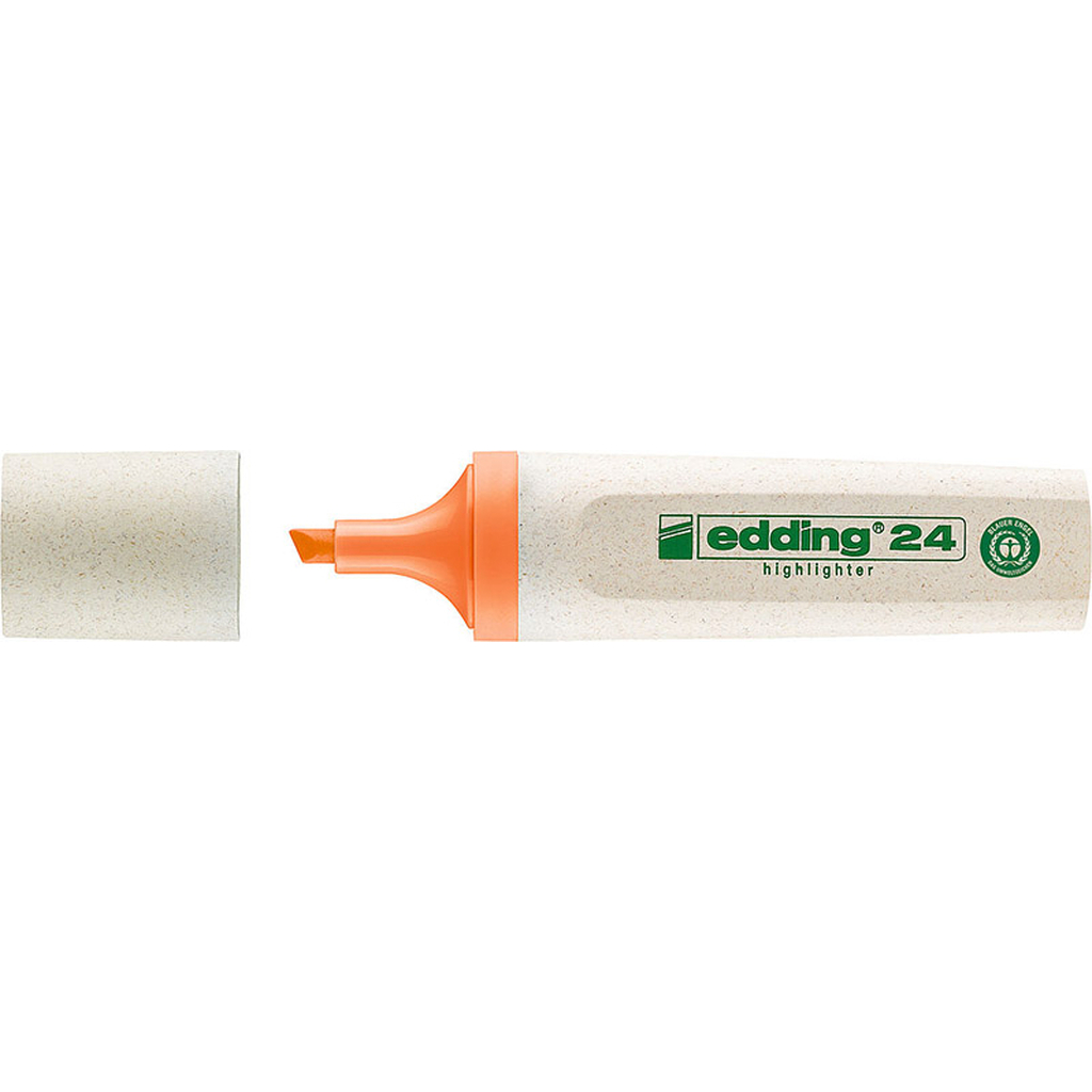 Текстовыделитель Edding EcoLine, клиновидный наконечник, 2-5 мм, оранжевый E-24#6