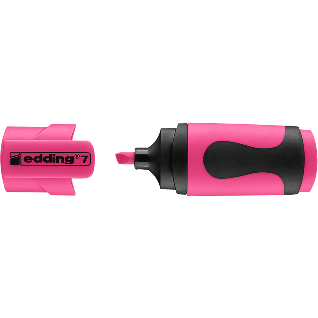 Текстовыделитель Edding MINI, клиновидный наконечник, 1-3 мм, розовый неоновый E-7#69
