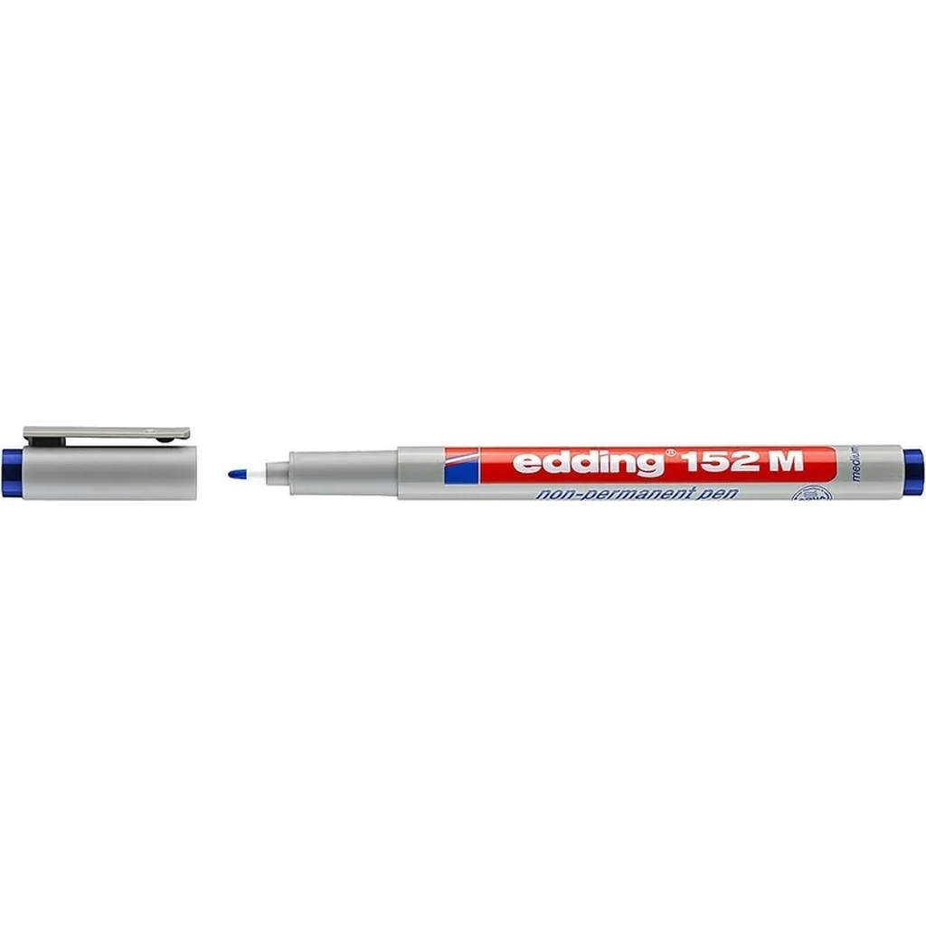Смываемый маркер для проекторных пленок Edding круглый наконечник, 1.0 мм, синий E-152#3