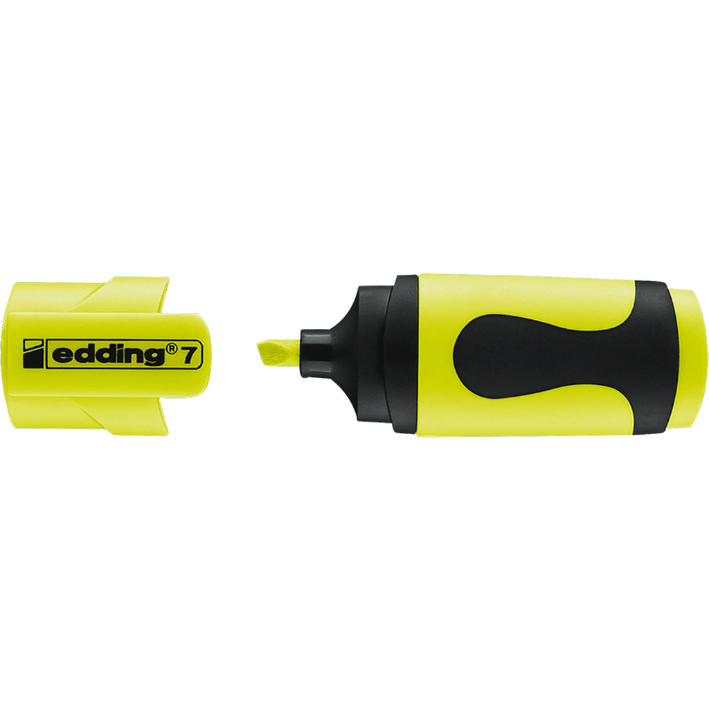 Текстовыделитель Edding MINI, клиновидный наконечник, 1-3 мм, желтый неоновый E-7#65