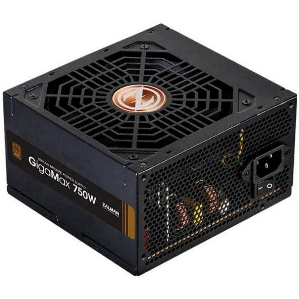 Блок питания 750W Zalman GigaMax (ATX, 20+4 pin, 120mm fan, 4xSATA,80+ Bronze) (ZM750-GVII) retail