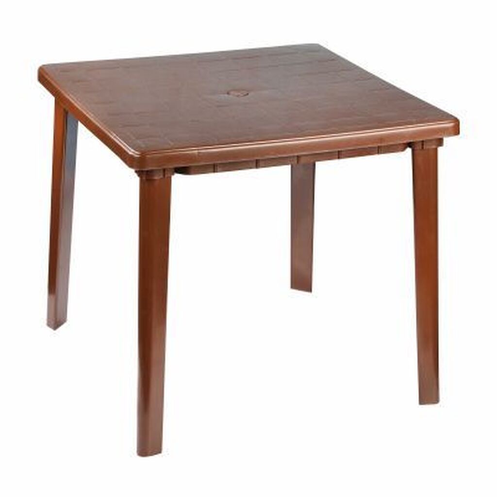 стол АЛЬТЕРНАТИВА М8153 Стол 800х800х740мм квадратный (коричневый)