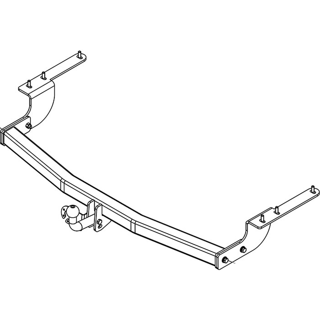 Фаркоп ТСУ Toyota HIGHLANDER 2007-2010 гг AvtoS TY 32