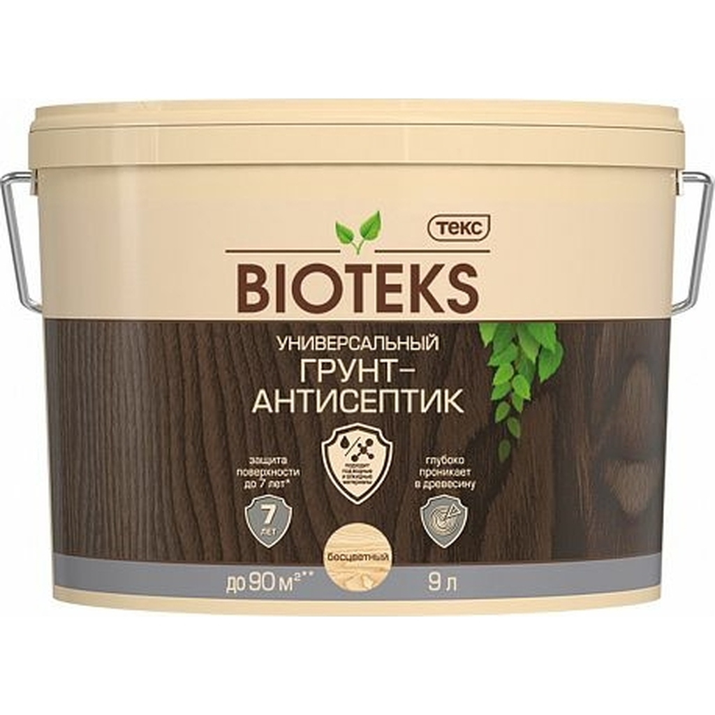 Грунт-антисептик ТЕКС Bioteks (9 л; бесцветный) 213128