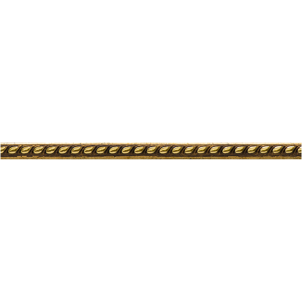 Молдинг стеновой ударопрочный влагостойкий античное золото Decor-Dizayn 15x9Х2400 мм 215-552/1