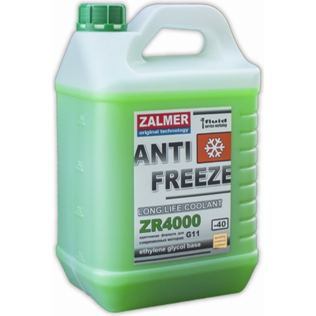 Антифриз ZALMER Antifreeze ZR4000 LLC G11 зеленый -40С 5кг ZR40G005