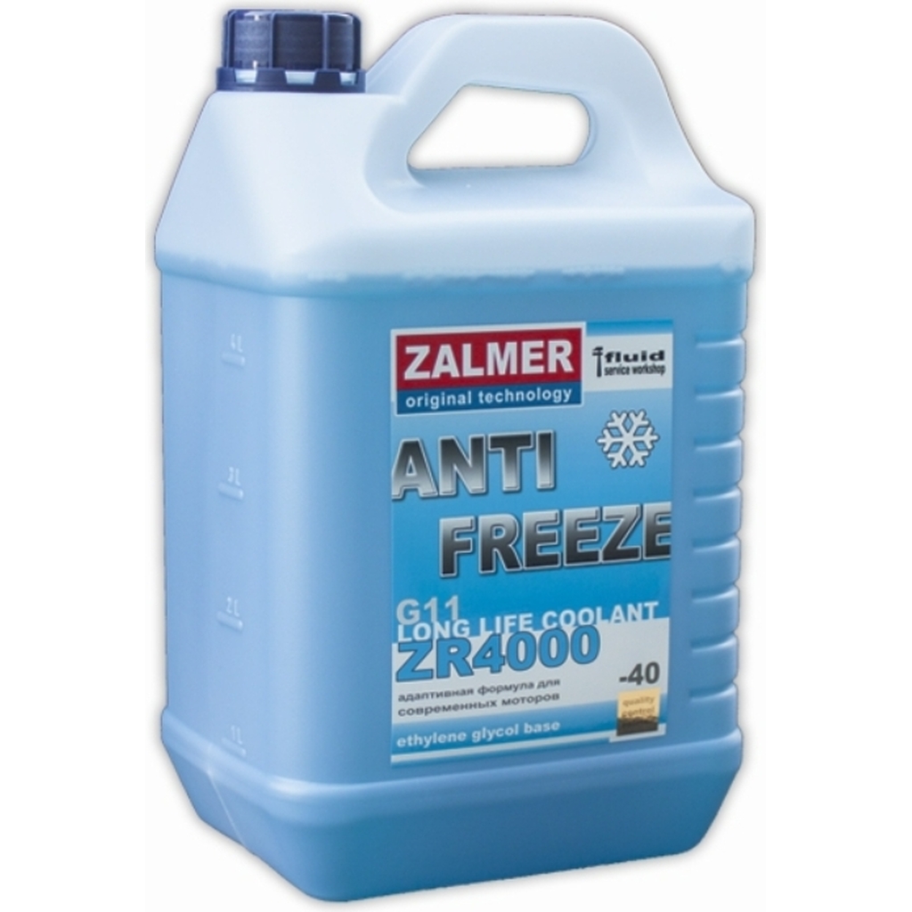 Антифриз ZALMER Antifreeze ZR4000 LLC G11 синий -40С 5кг ZR40L005