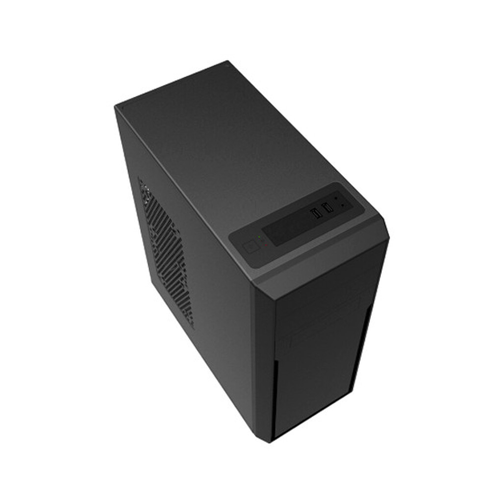 Корпус MidiTower Foxline FL-302 450W black (ATX, 450W, 2xUSB2.0, HDA, w/o FAN) (FL-302-FZ450)