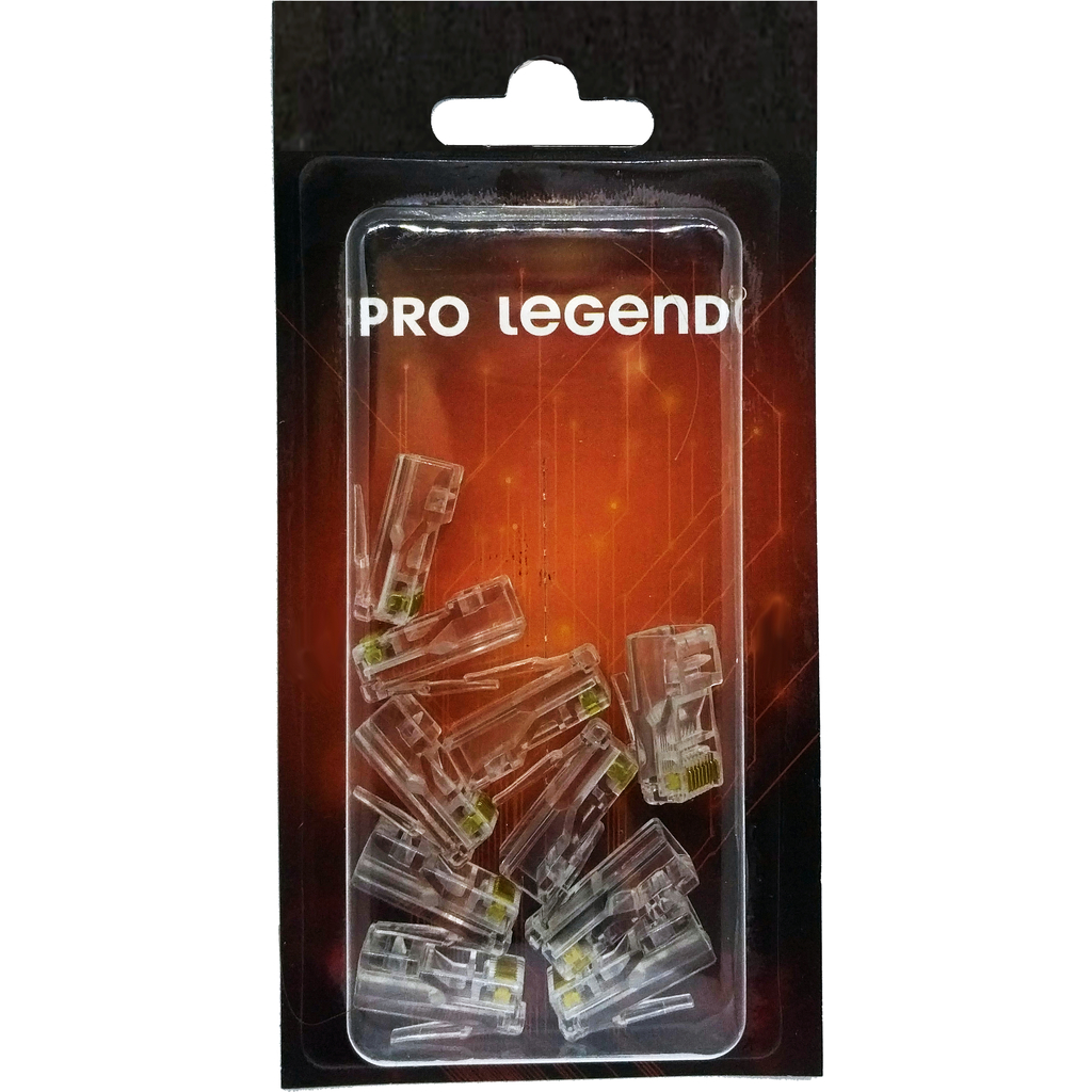 Разъем RJ45 Pro Legend категории 5е 8P8C 10шт PL1276