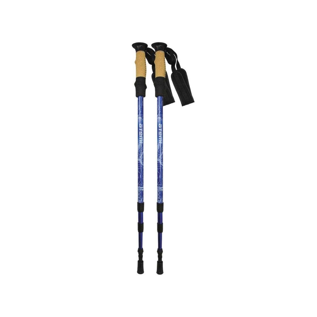Треккинговые телескопические палки ATEMI twist lock, antishok, р. 65-135 см, ATP-05 blue 00-00000665