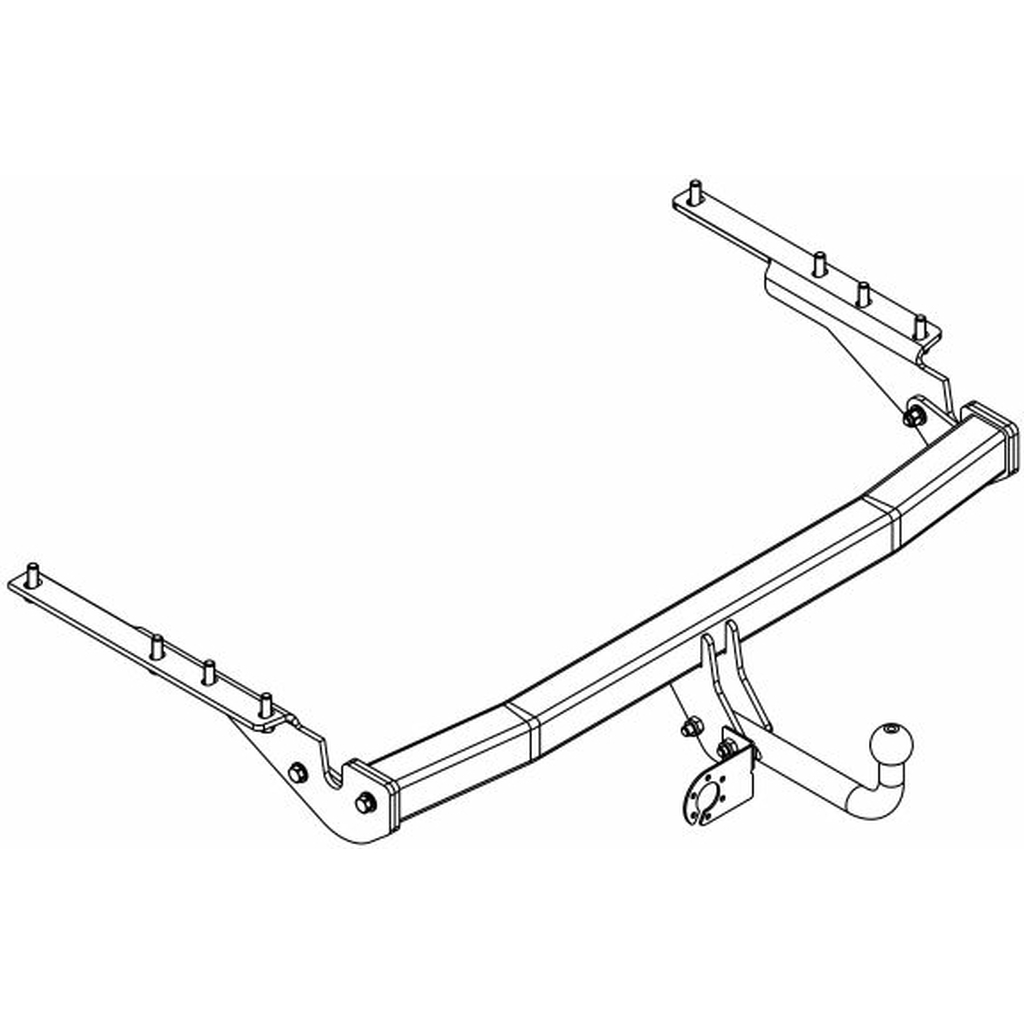 Фаркоп ТСУ Toyota RAV-4 long 2007-2012 гг AvtoS TY 49