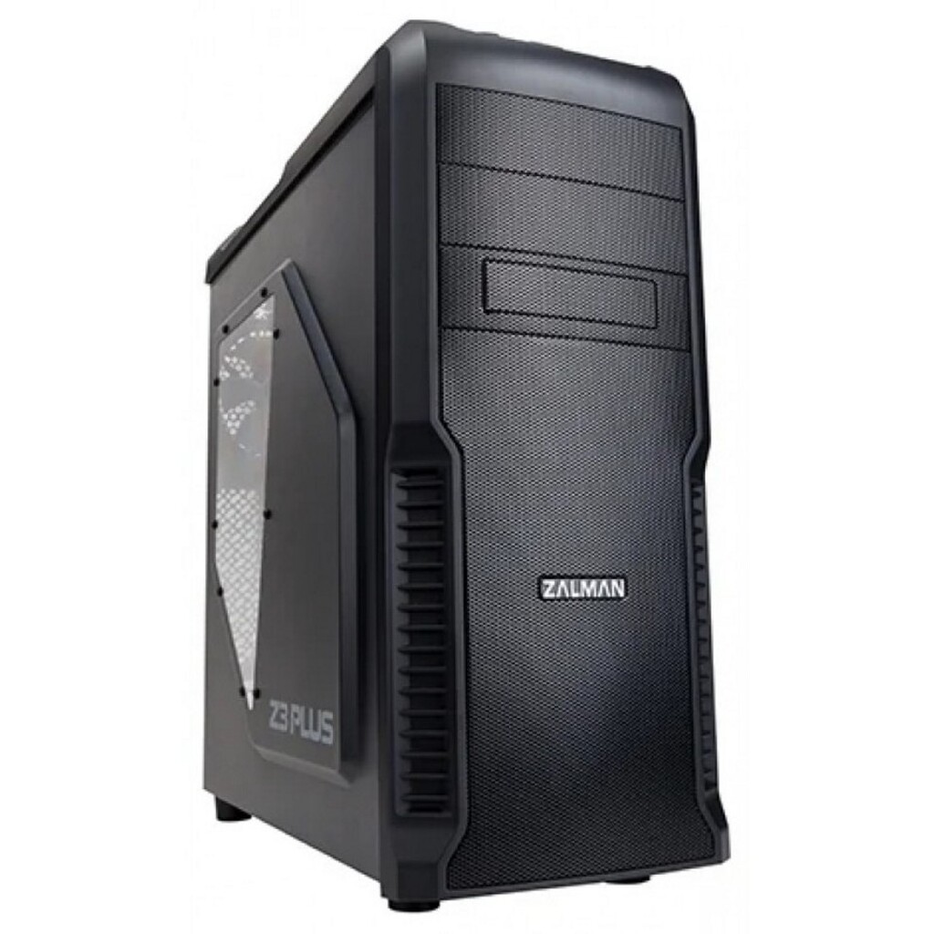 Корпус MidiTower Zalman Z3 Plus black (ATX, mATX, USB 3.0 x1, USB2.0 x 2, без БП) (ZM-Z3 Plus)