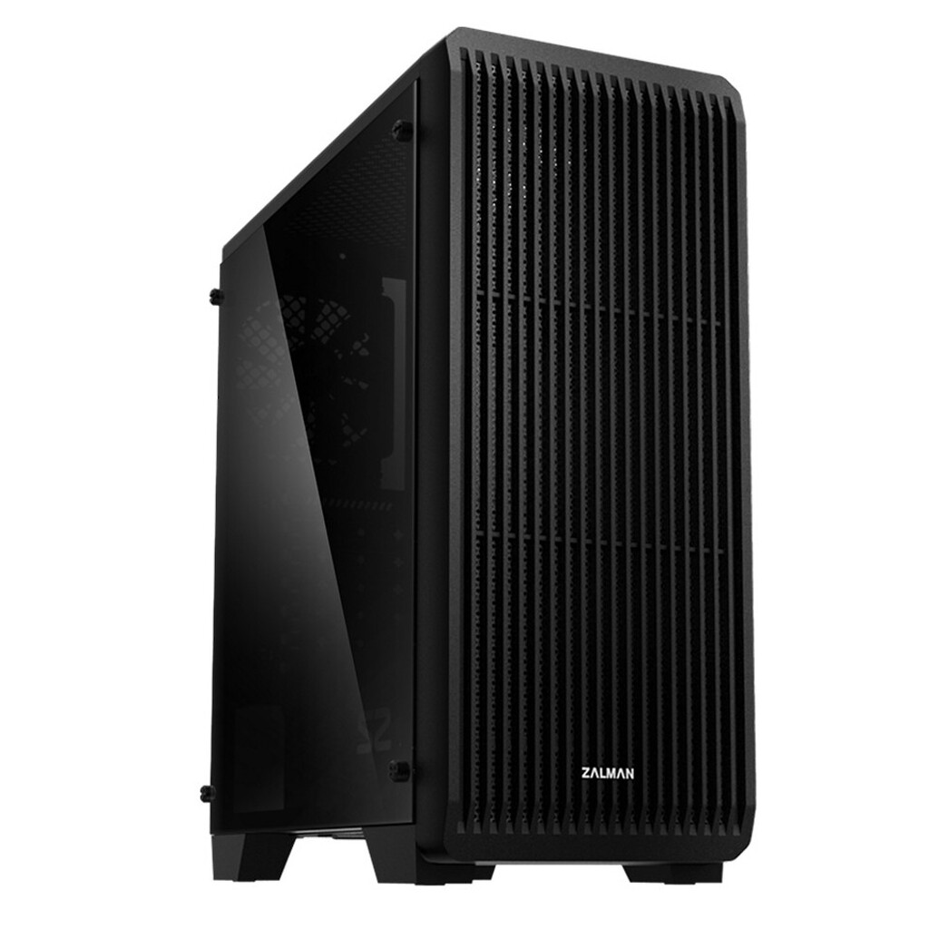 Корпус MidiTower Zalman S2 TG TEMPERED GLASS WINDOW black (ATX, mATX, Mini-ITX, USB2.0 x2, USB3.0x1, без БП) (S2 TG)