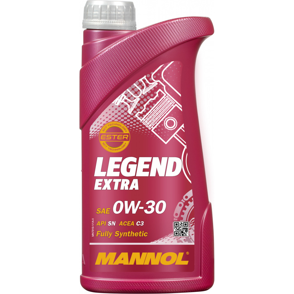 Синтетическое моторное масло MANNOL LEGEND EXTRA 0W30, 1л 79191