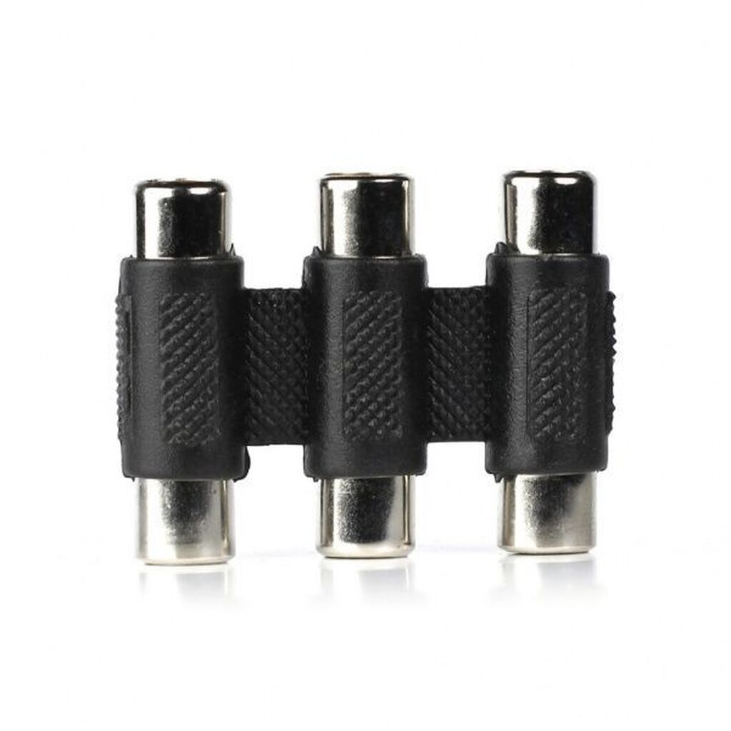 Переходник бочонок биноколь 3RCA(F)-3RCA(F) SMARTBUY A200