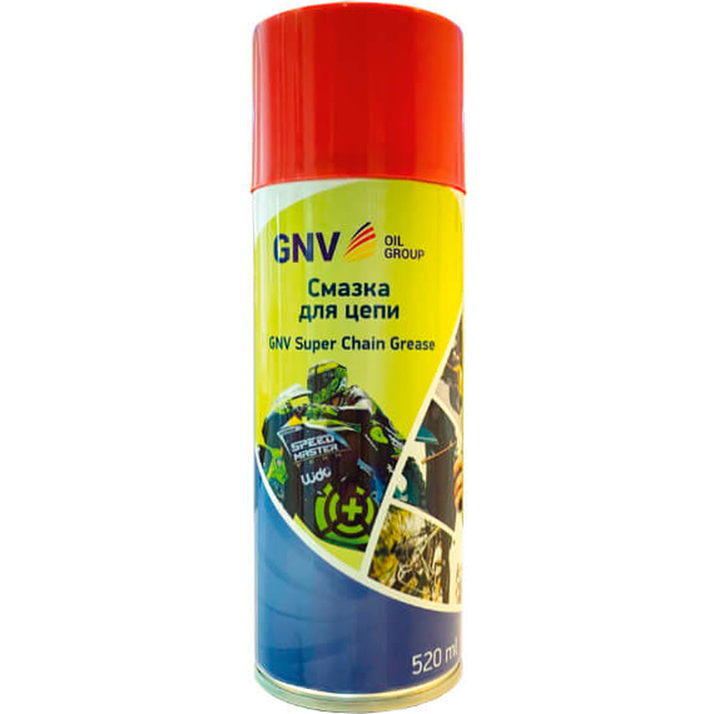 Высокостойкая смазка для цепей GNV Super Chain Grease 520 мл GSCG151015589585500520