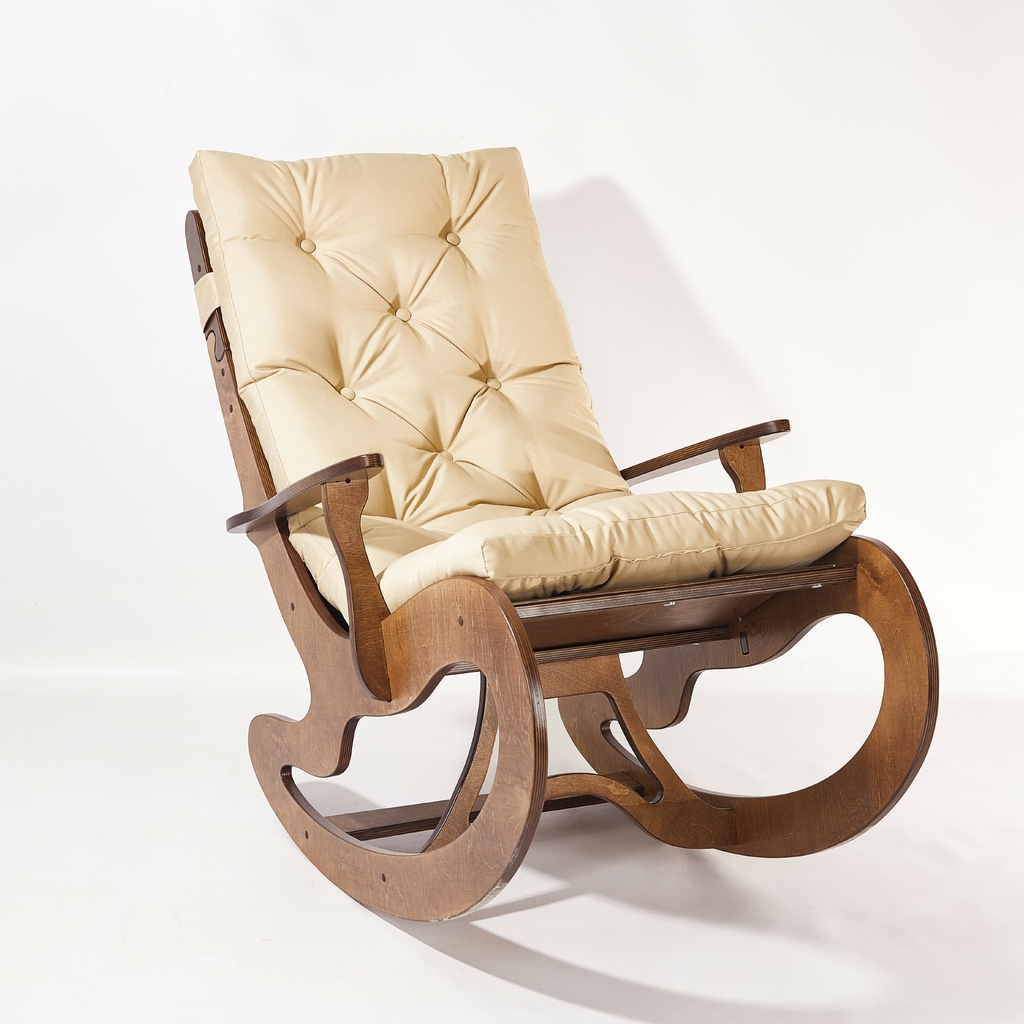 Кресло-качалка Origamebel.ru Джус коричневый/бежевый 683-1-1