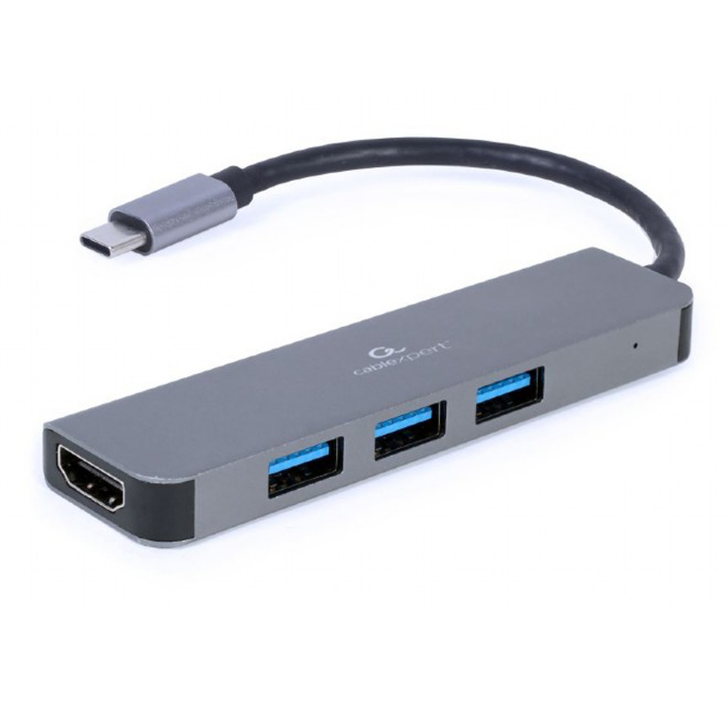 Хаб USB Gembird Cablexpert USB-C - 3xUSB/HDMI A-CM-COMBO2-01