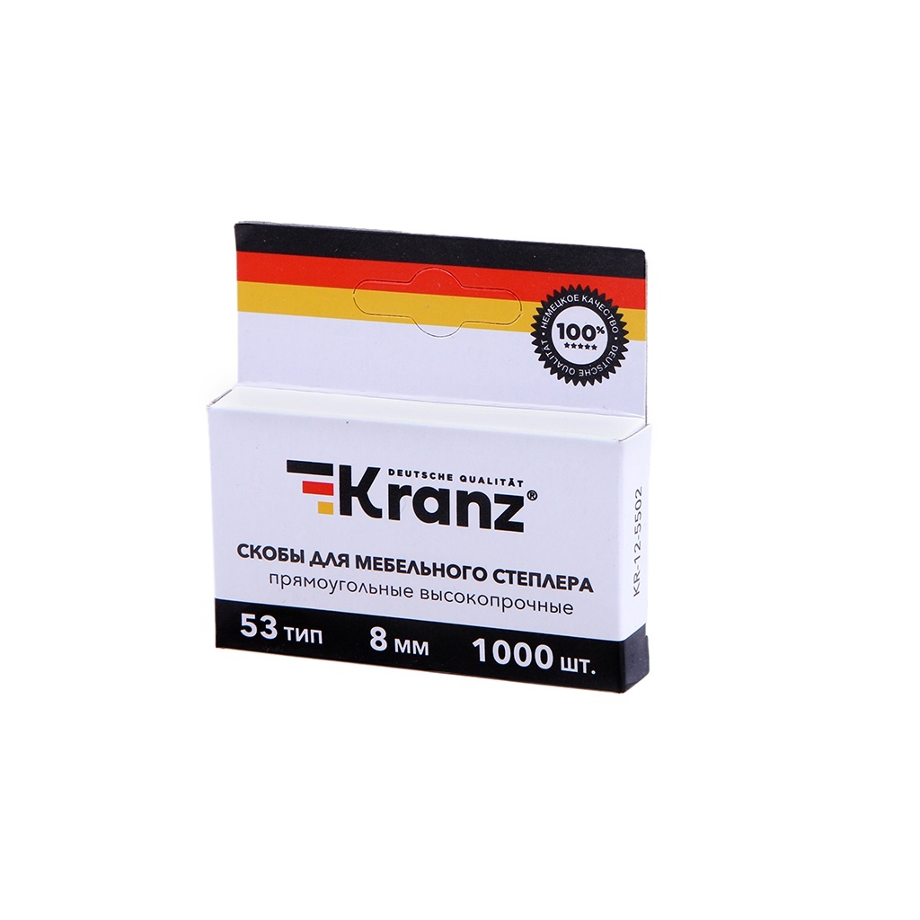 Скобы Kranz 8mm тип 53 1000шт KR-12-5502