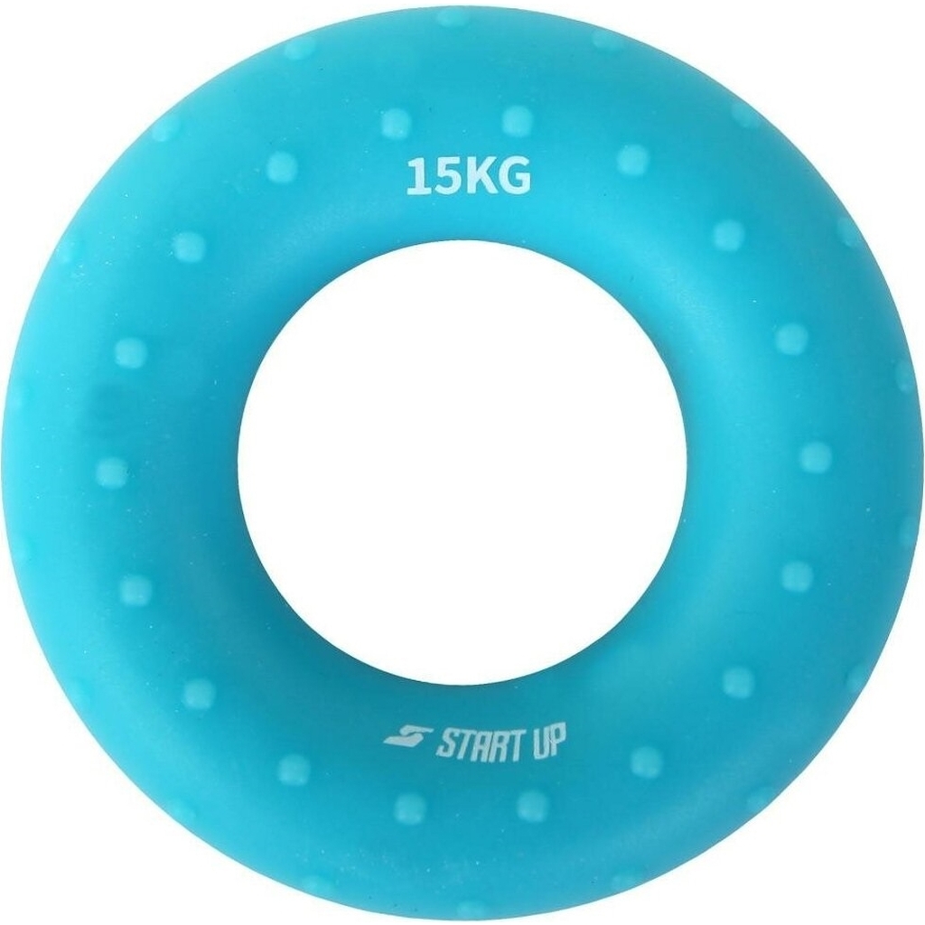 Кистевой круглый эспандер Start Up NT34036 с рельефом, 15 кг, голубой 4690222169010