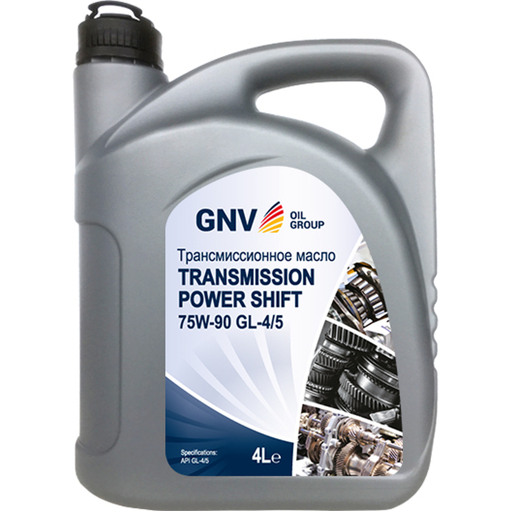 Трансмиссионное масло GNV Transmission Power Shift 75W-90, GL-4/5 4 л GTP1072010016547590004