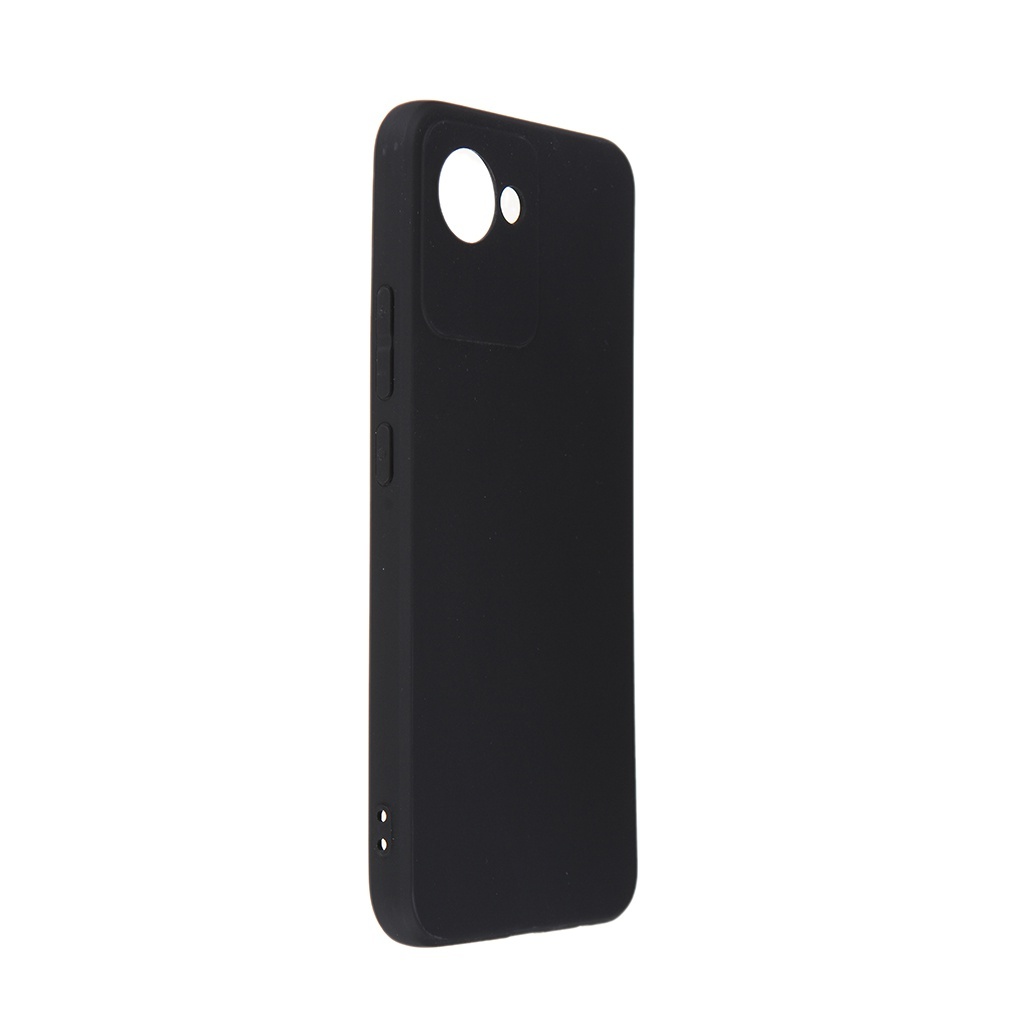 Чехол DF для Realme C30 Silicone Black rmCase-18 DF-GROUP